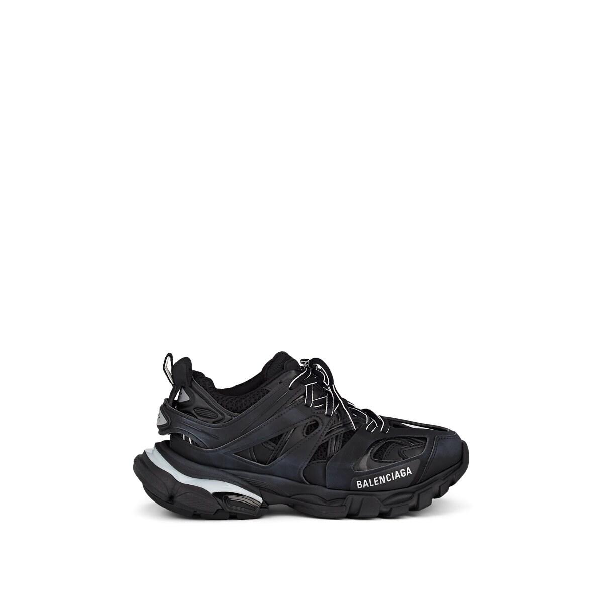 Balenciaga Leather Led Track Sneakers in Black - Lyst