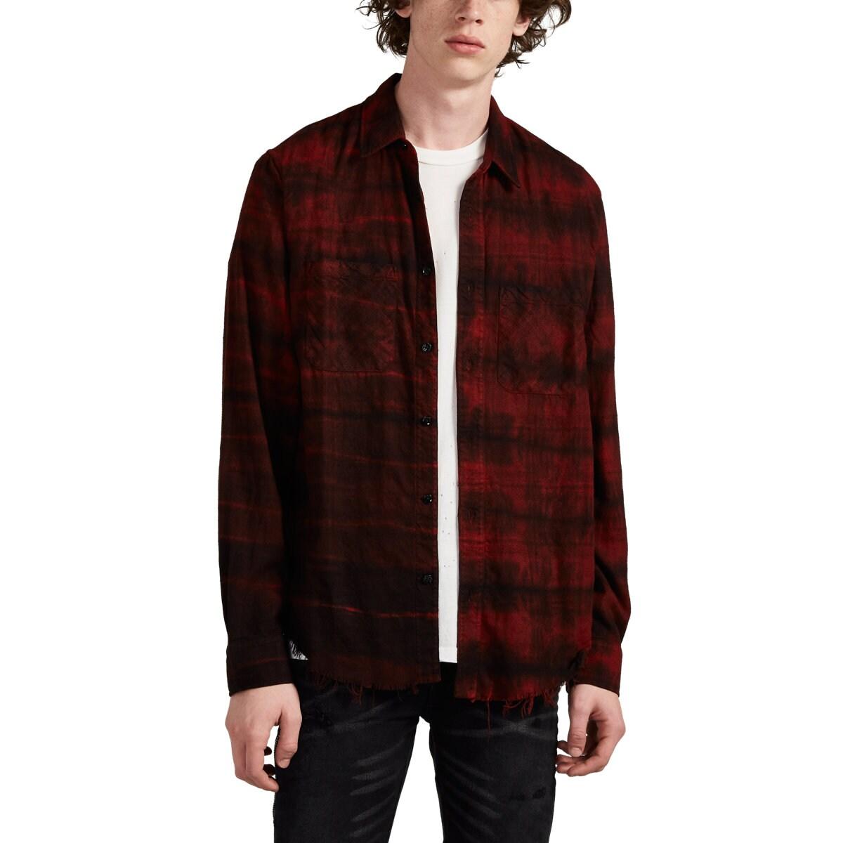 dyed flannel shirt