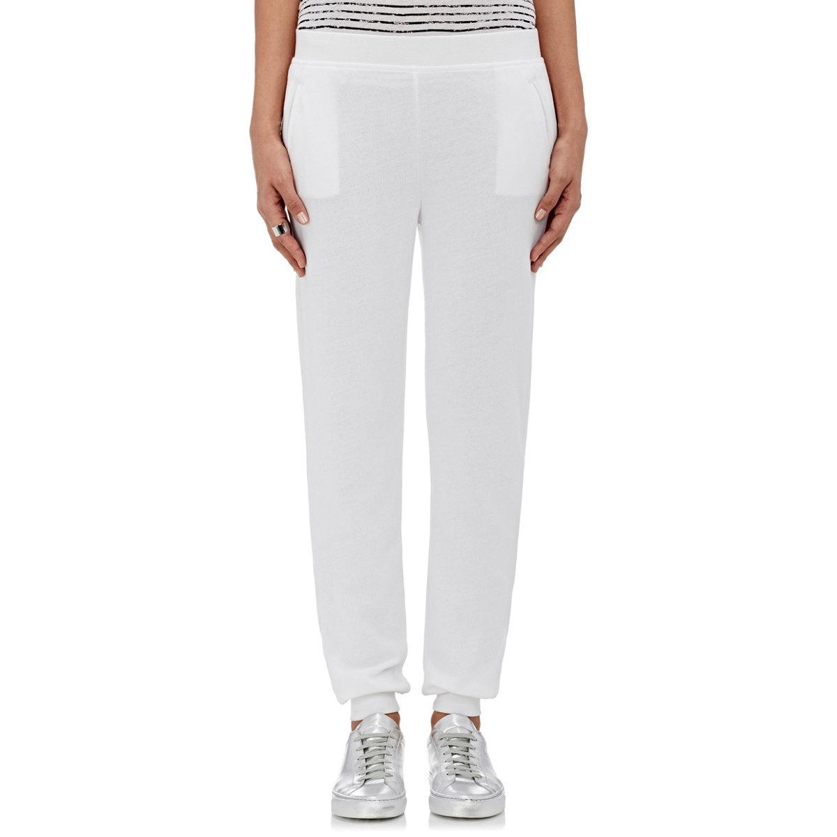 Atm Cotton French Terry Jogger Pants in White | Lyst