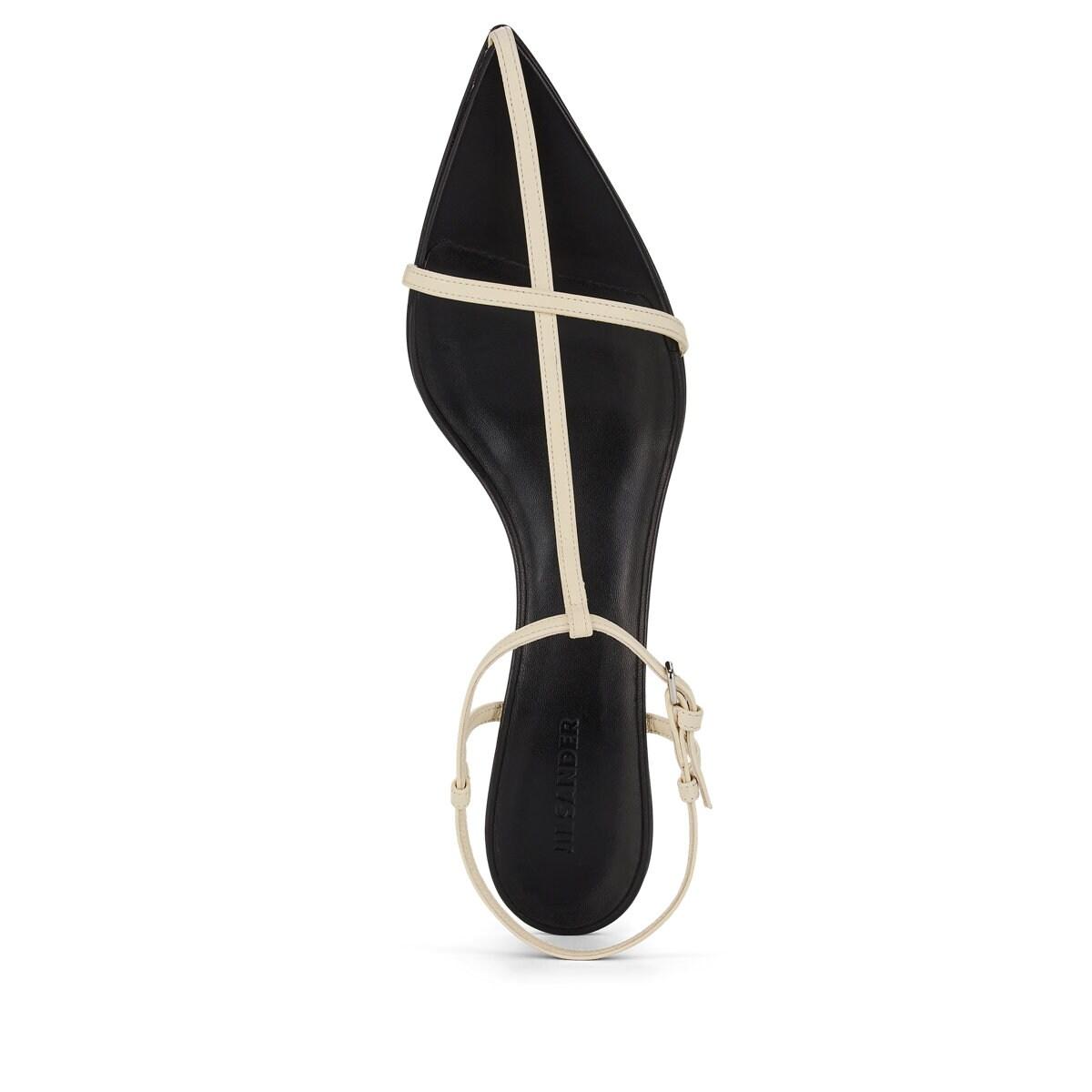 jil sander white sandals