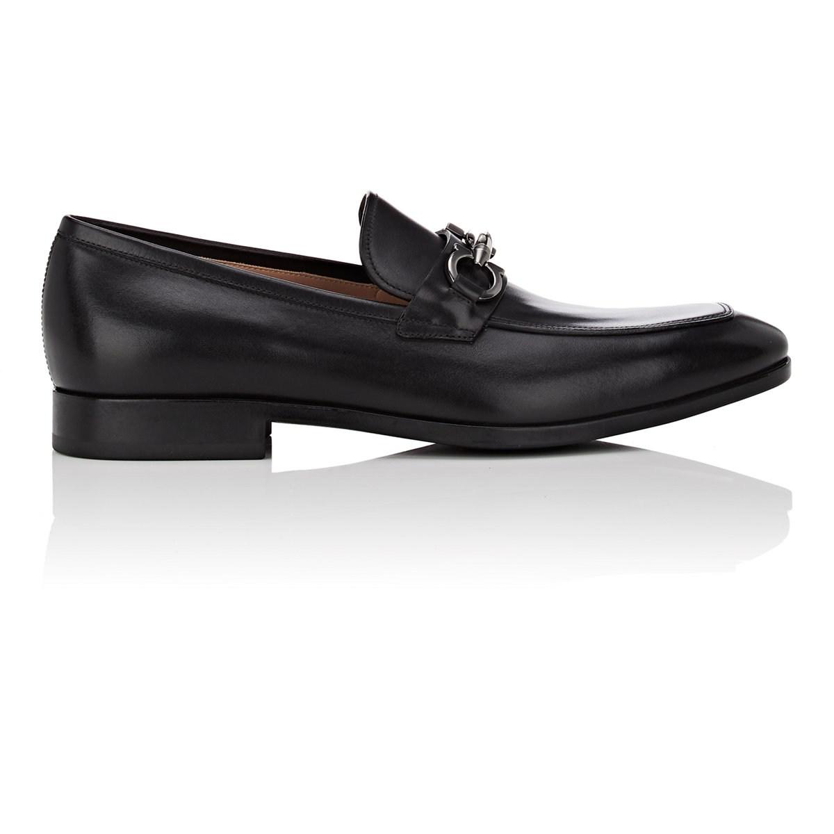Lyst - Ferragamo Benford Leather Loafers in Black for Men
