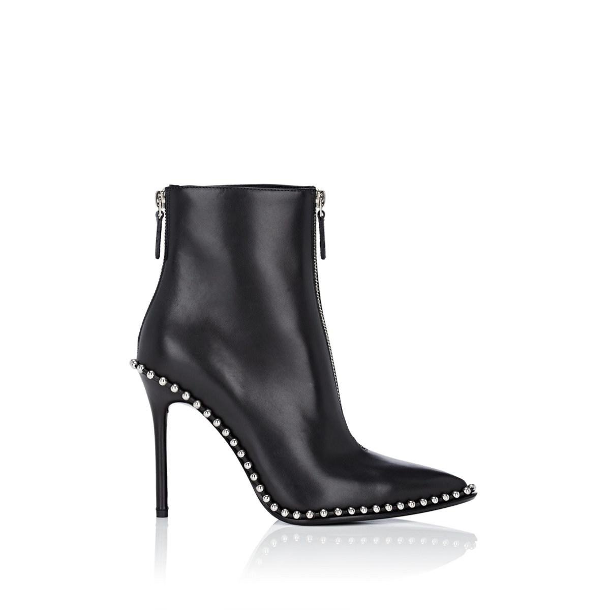 Alexander Wang Eri Leather Ankle Boots in Black - Save 74% - Lyst