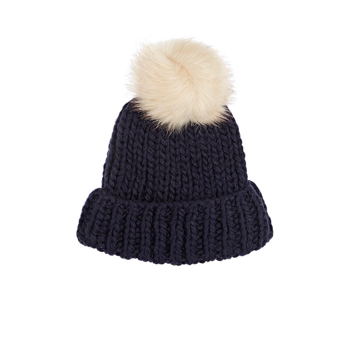 york trim pom pom new Barneys in pom Hat Embellished new Blue   Pom york Lyst