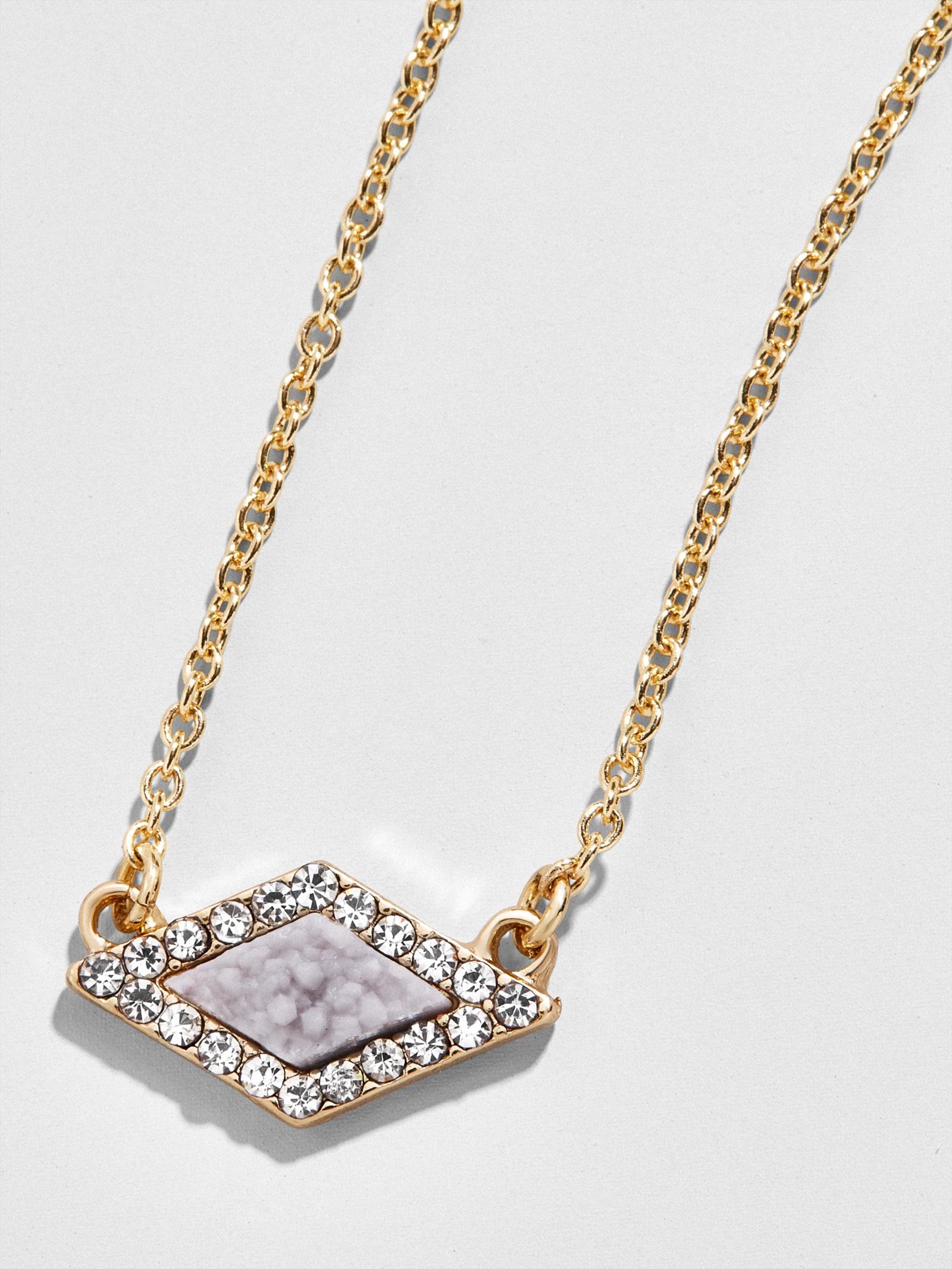 Lyst Baublebar Celestina Pendant Necklace In Gray Gallery Women S Amethyst Necklaces