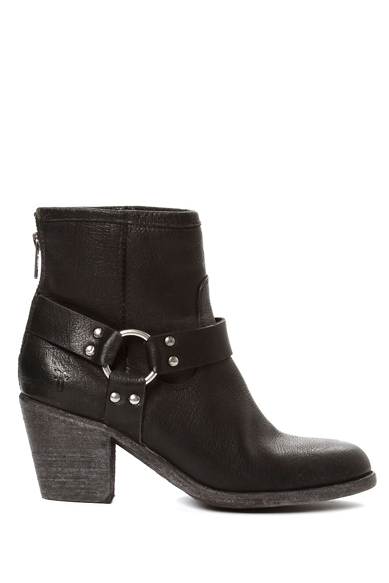 Frye Tabitha Harness Bootie in Black | Lyst