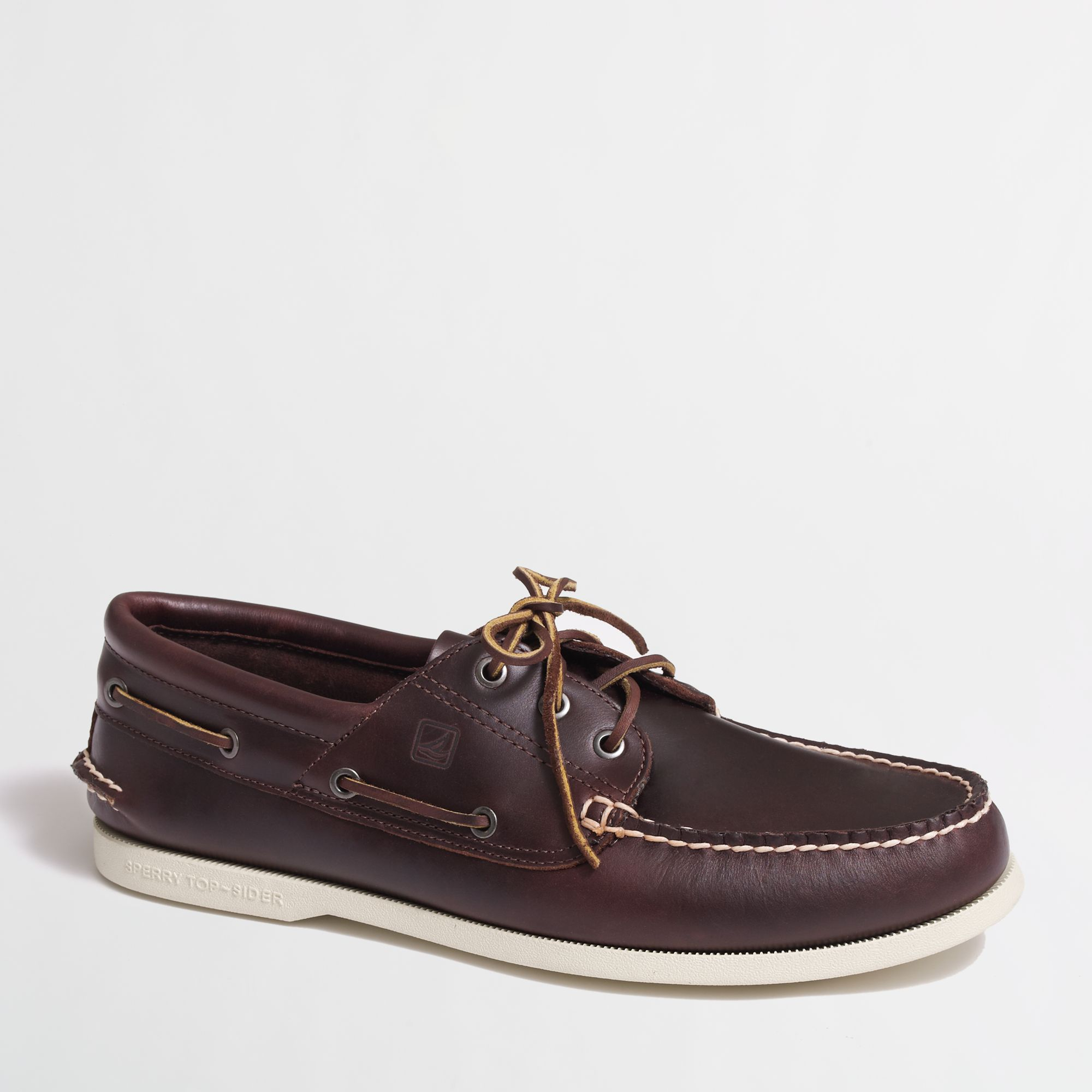 J.crew Sperry Topsider For Authentic Original 3eye Boat Shoes in Brown ...