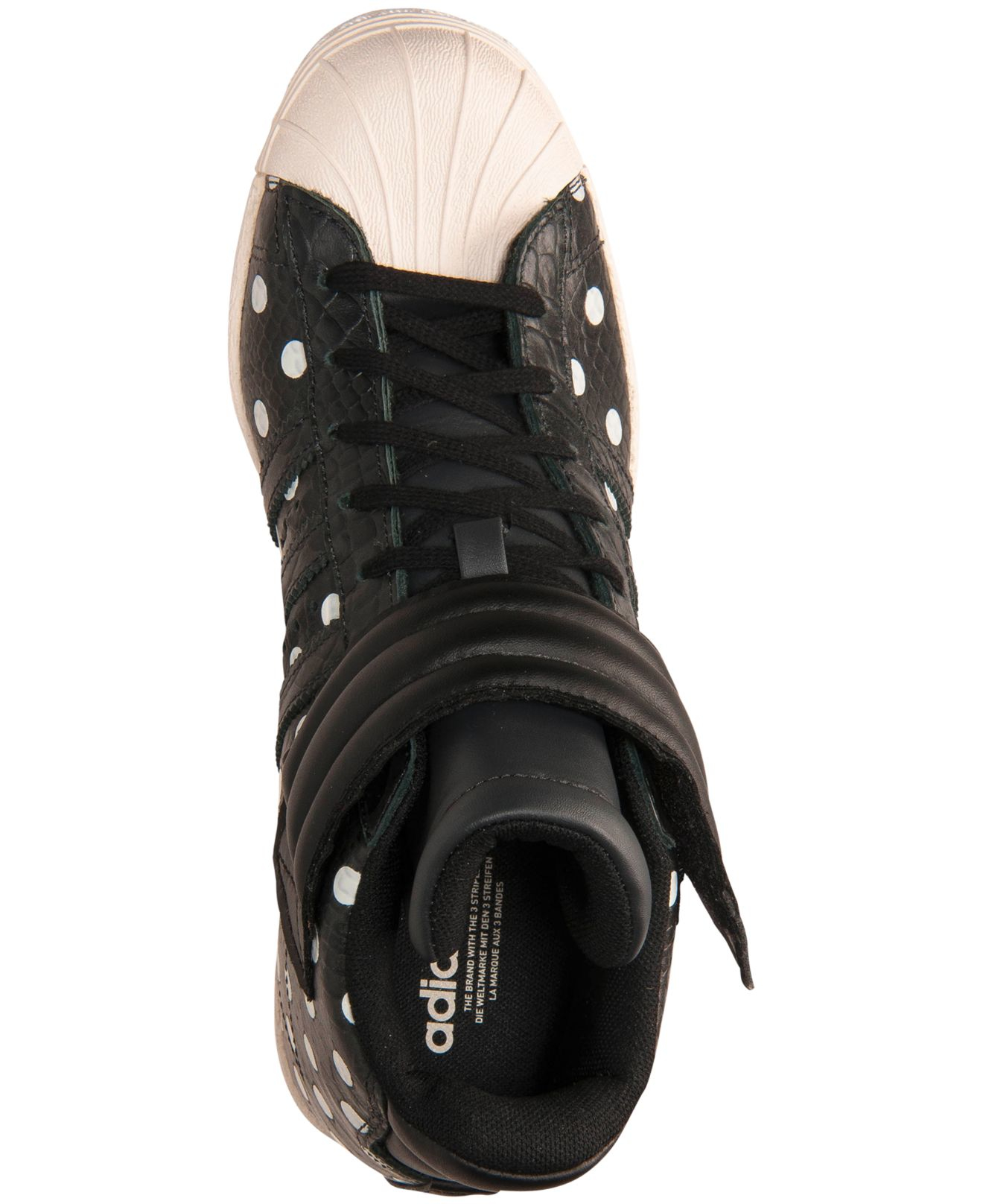 adidas Originals Women's Superstar Up Strap W Shoes, Black/Black 