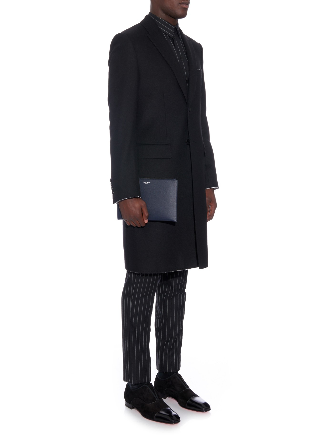 black suede louboutin mens