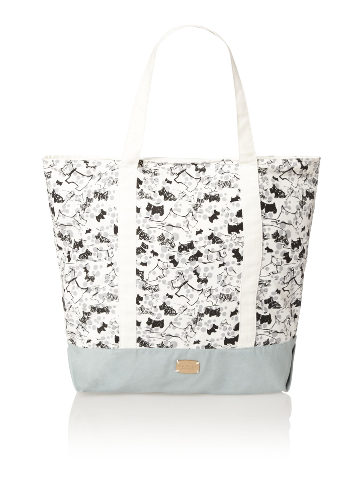 Radley Cherry Blossom Dog Grey Large Tote Bag in Gray | Lyst