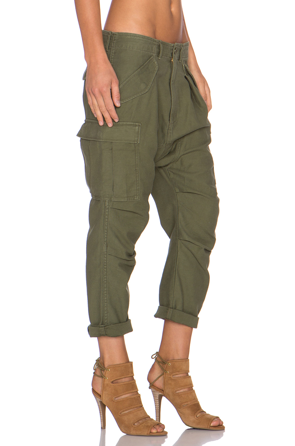 Lyst - Nlst Cargo Harem Pant in Green