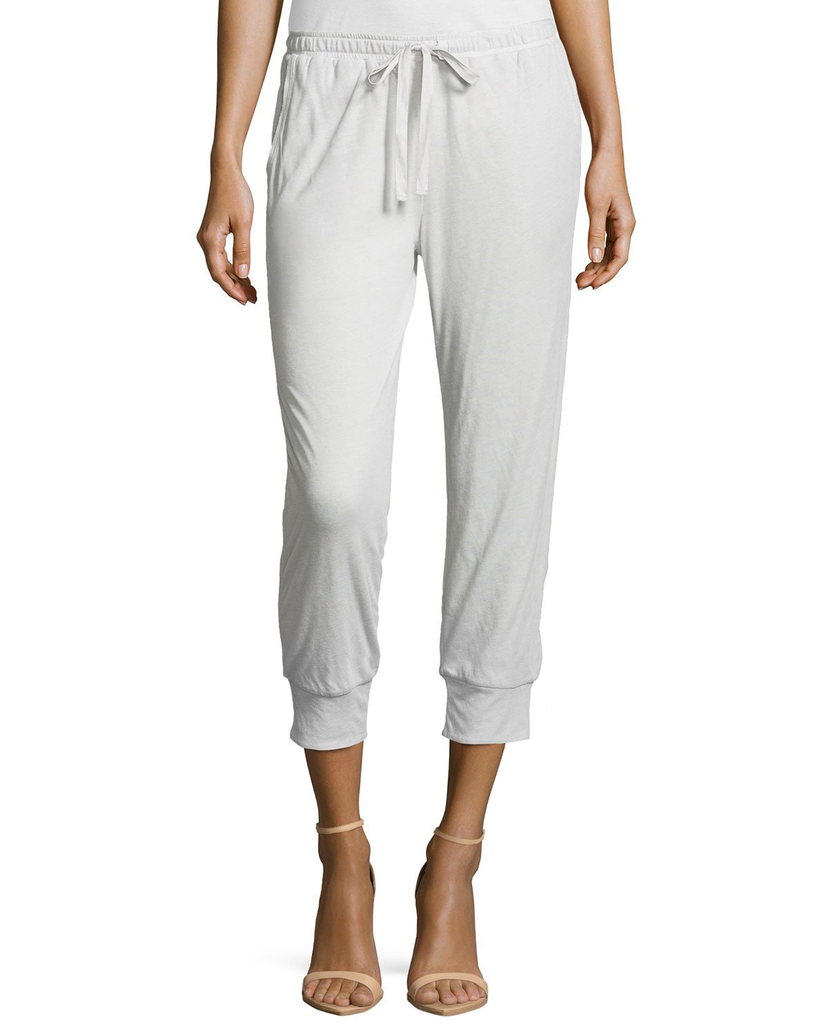 Joie Atlyn B Drawstring Ankle Pants in Beige (DOLPHIN GR) | Lyst