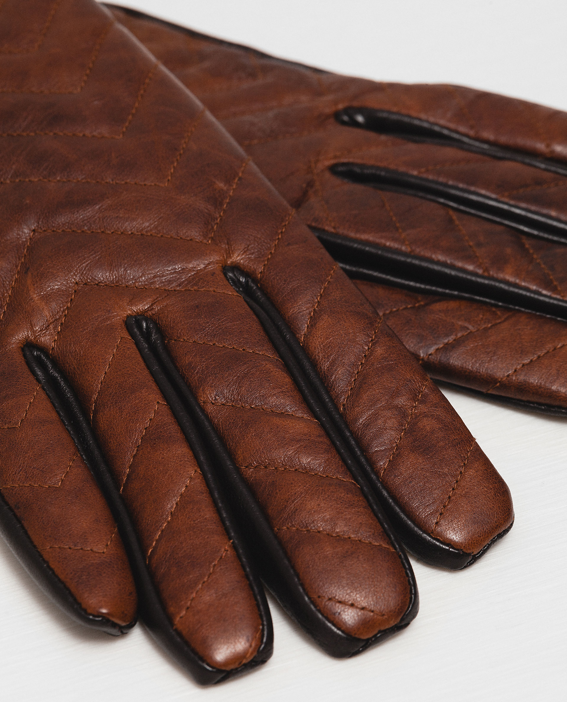 mens brown dress gloves