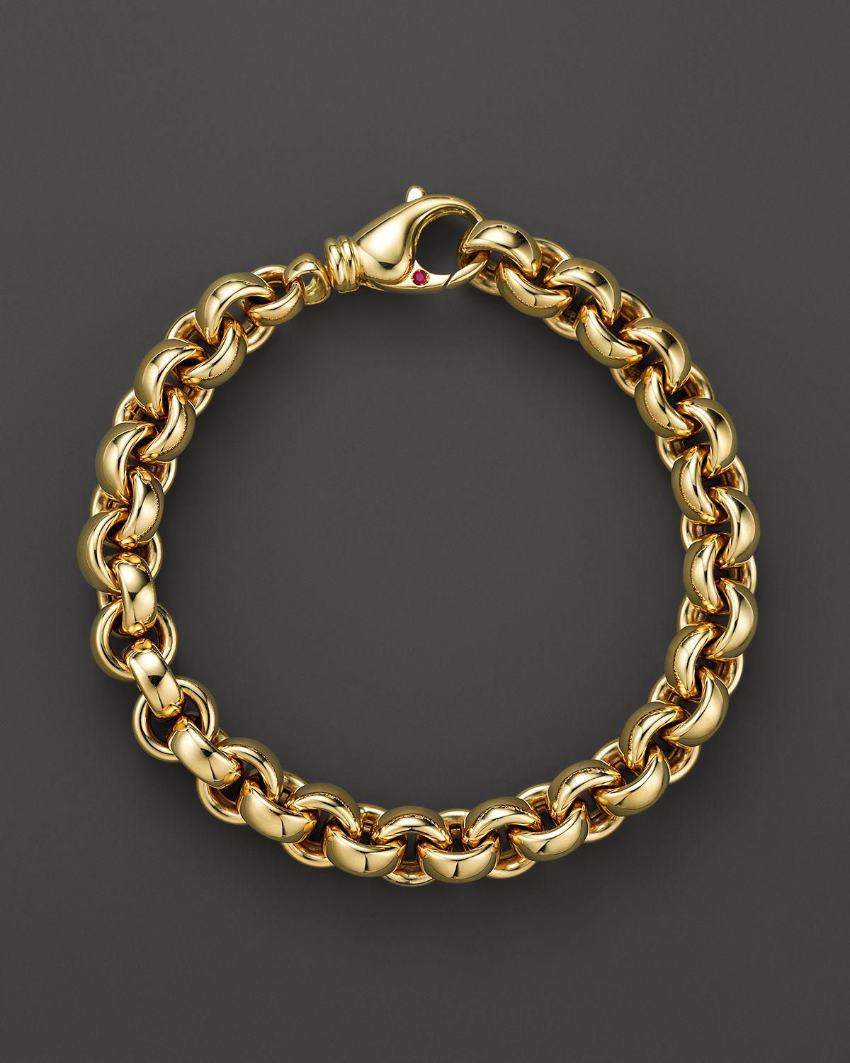 Roberto coin 18k Yellow Gold Small Round Link Bracelet - Bloomingdale's