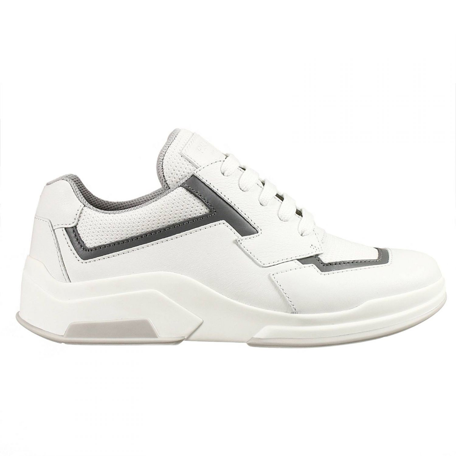 Prada | White Sneakers Shoes New Next Sneakers Leather E Bike | Lyst