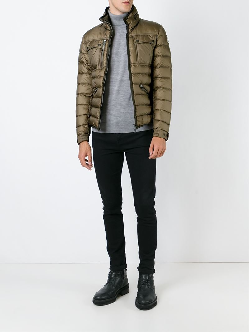 moncler daniel contrast trim padded jacket moncler daniel contrast trim padded jacket