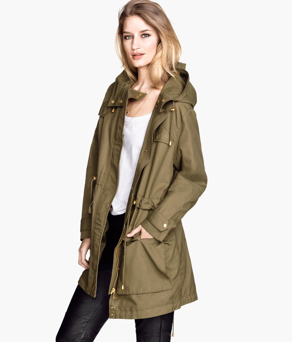 Lyst - H&M Parka in Green