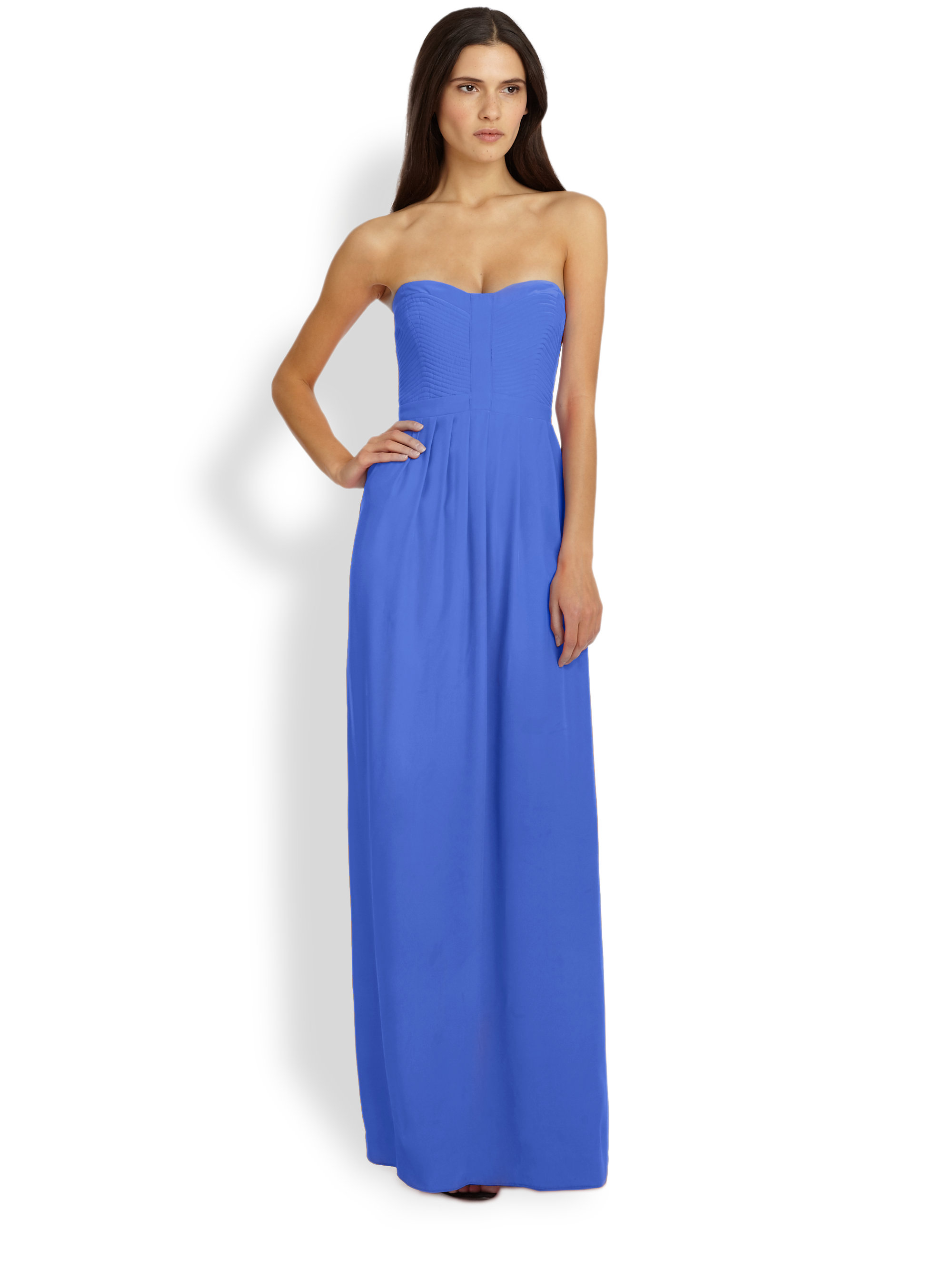 Blue Strapless Maxi Dress Discount, 56 ...