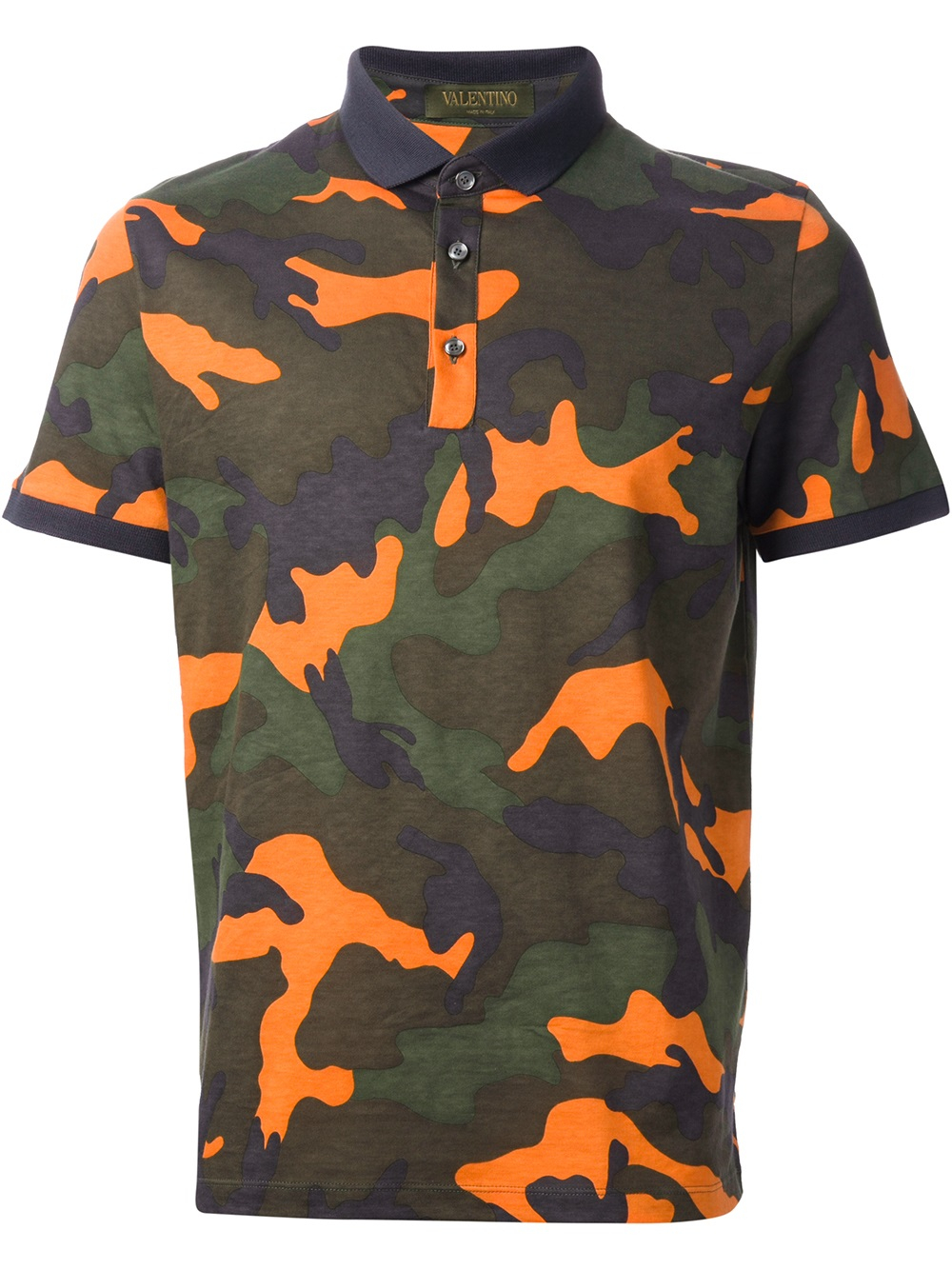 Valentino Camouflage Polo Shirt in Green for Men - Lyst