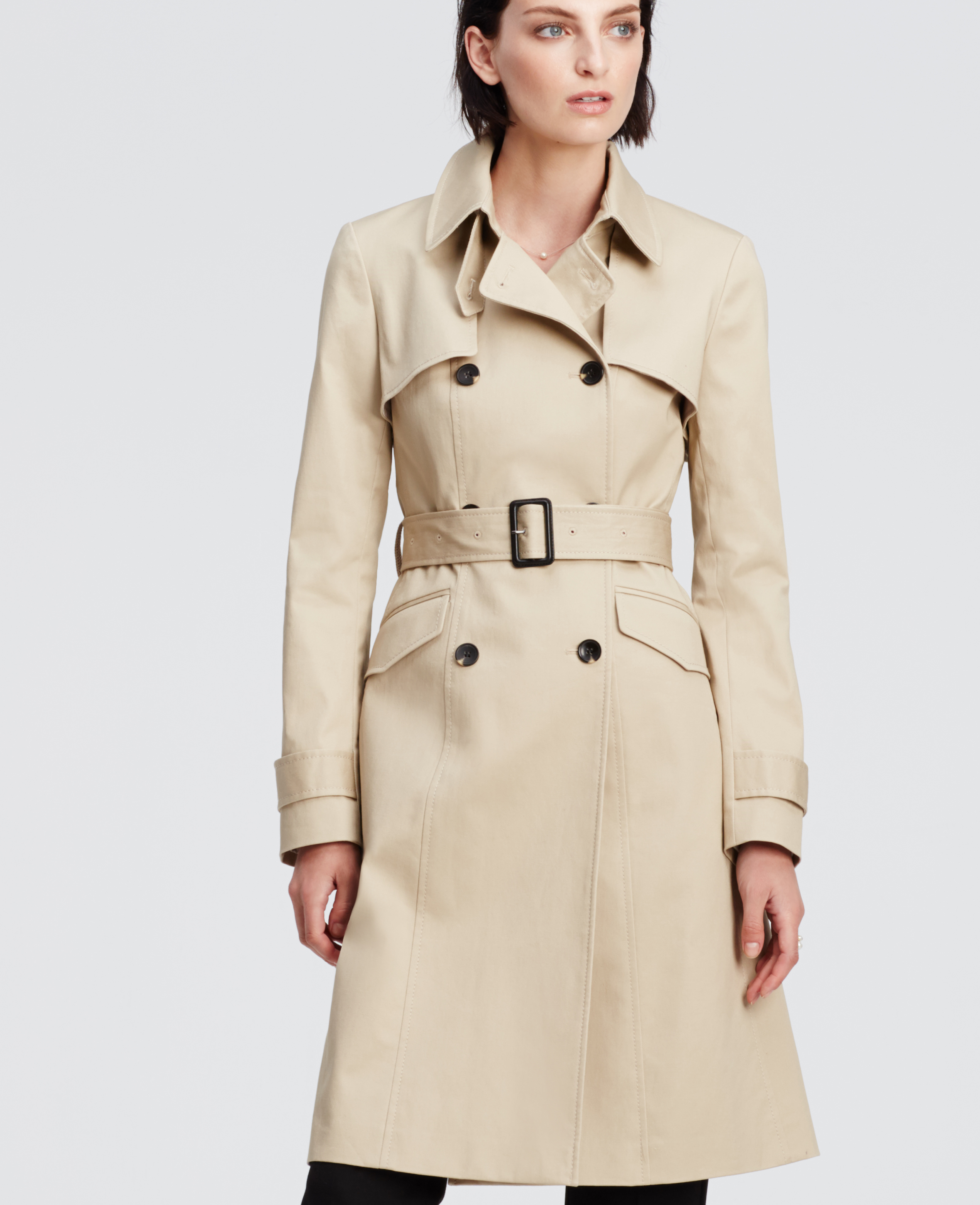 Parisian Inspired Khaki Trench Striped Tee Ballet Flats Gallery