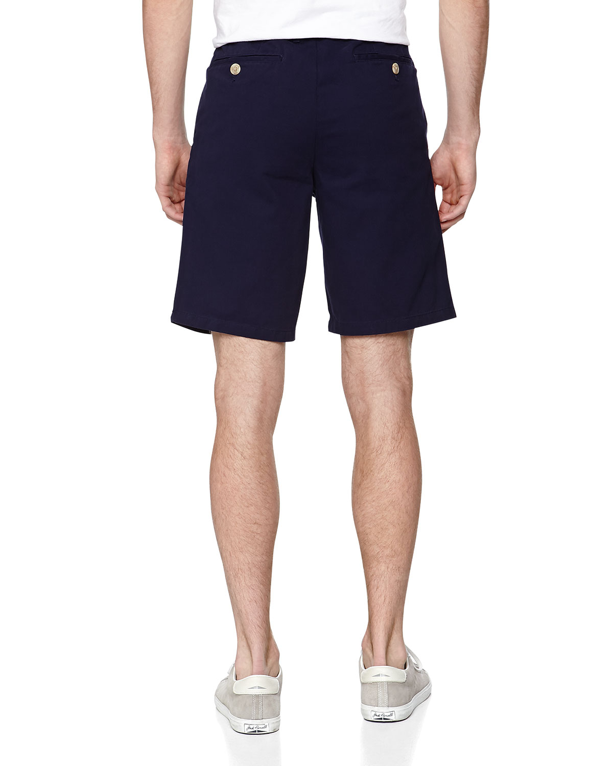 mens navy blue chino shorts