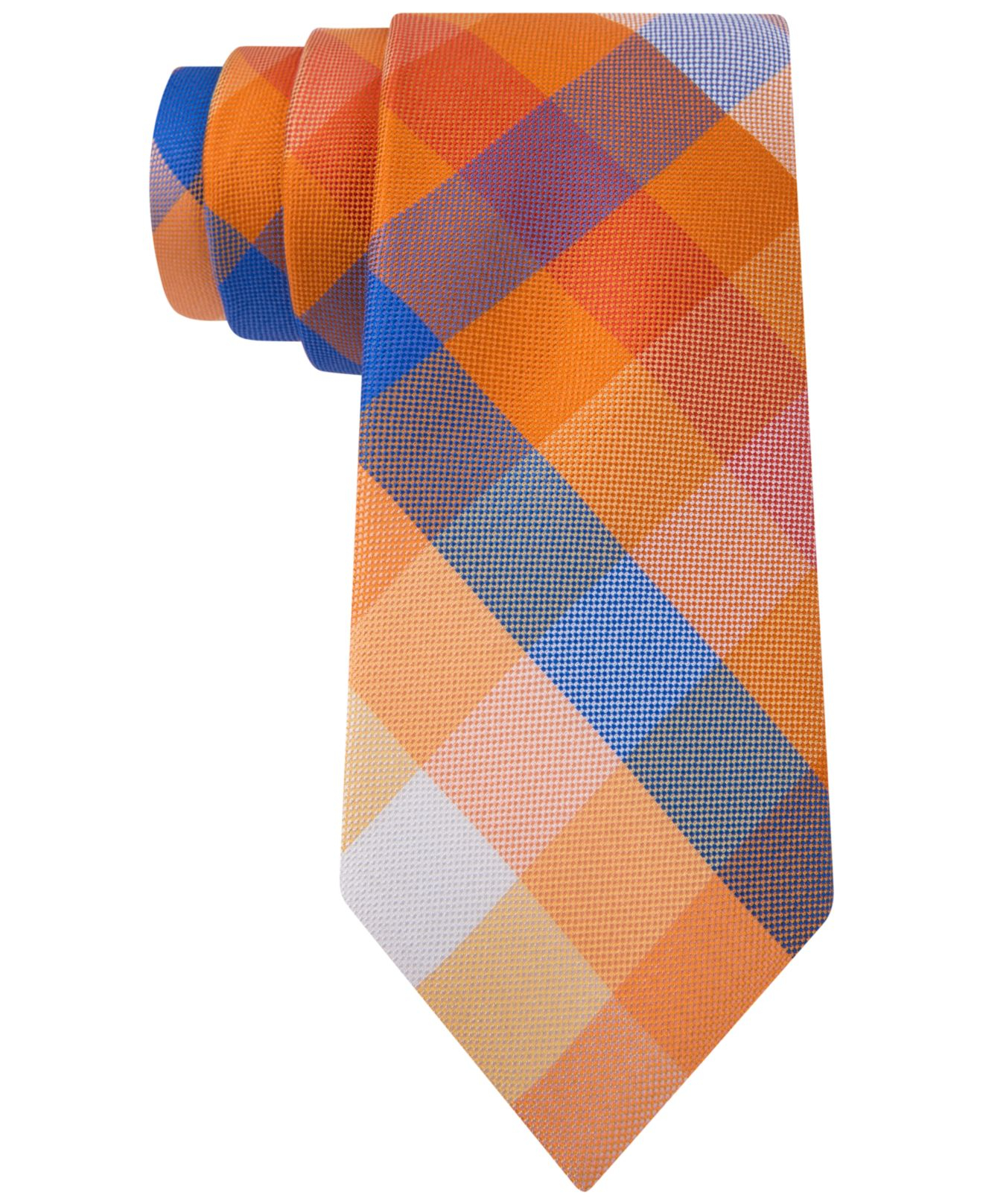 tommy hilfiger men's buffalo tartan tie