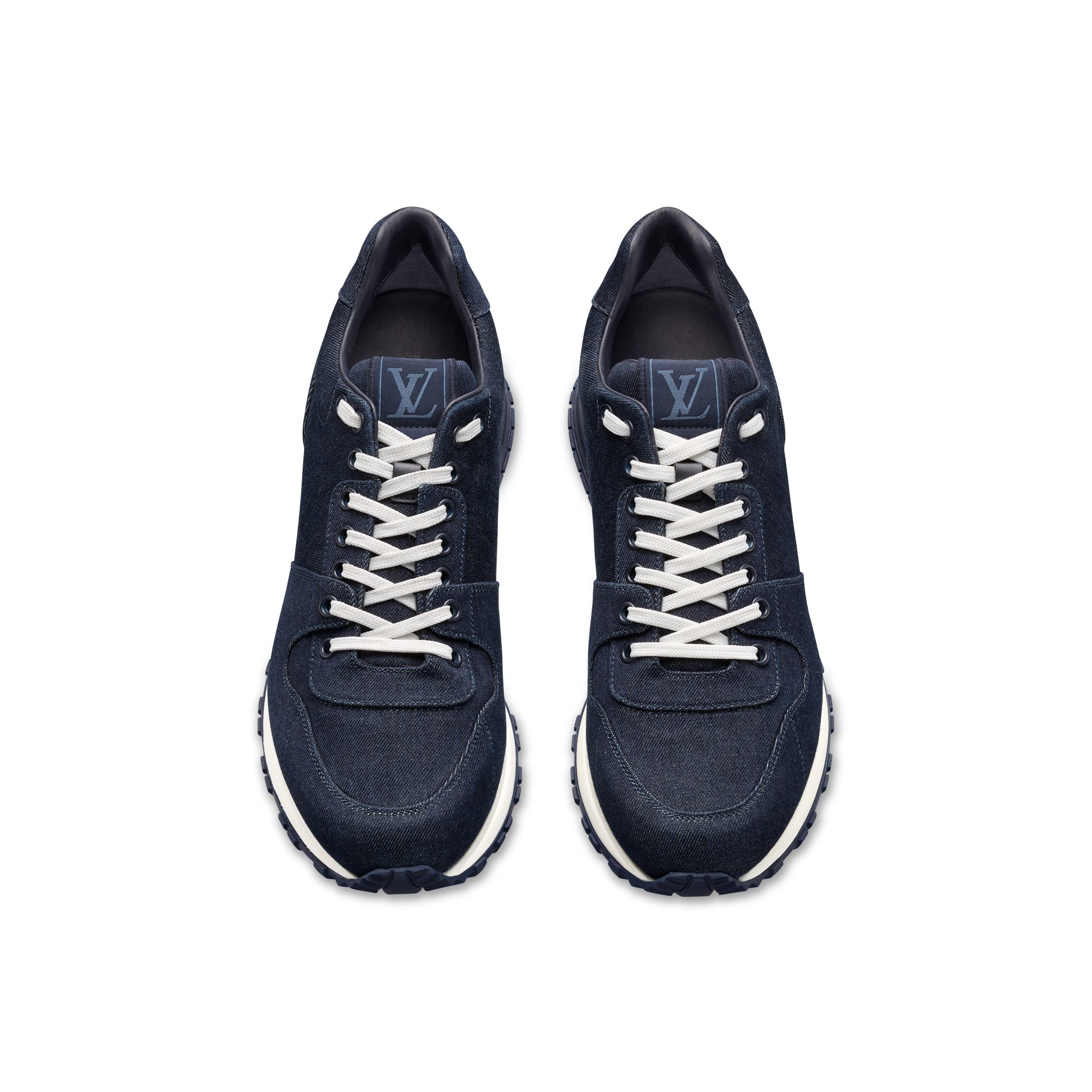 Louis vuitton Run Away Denim Low-Top Sneakers in Blue for Men | Lyst