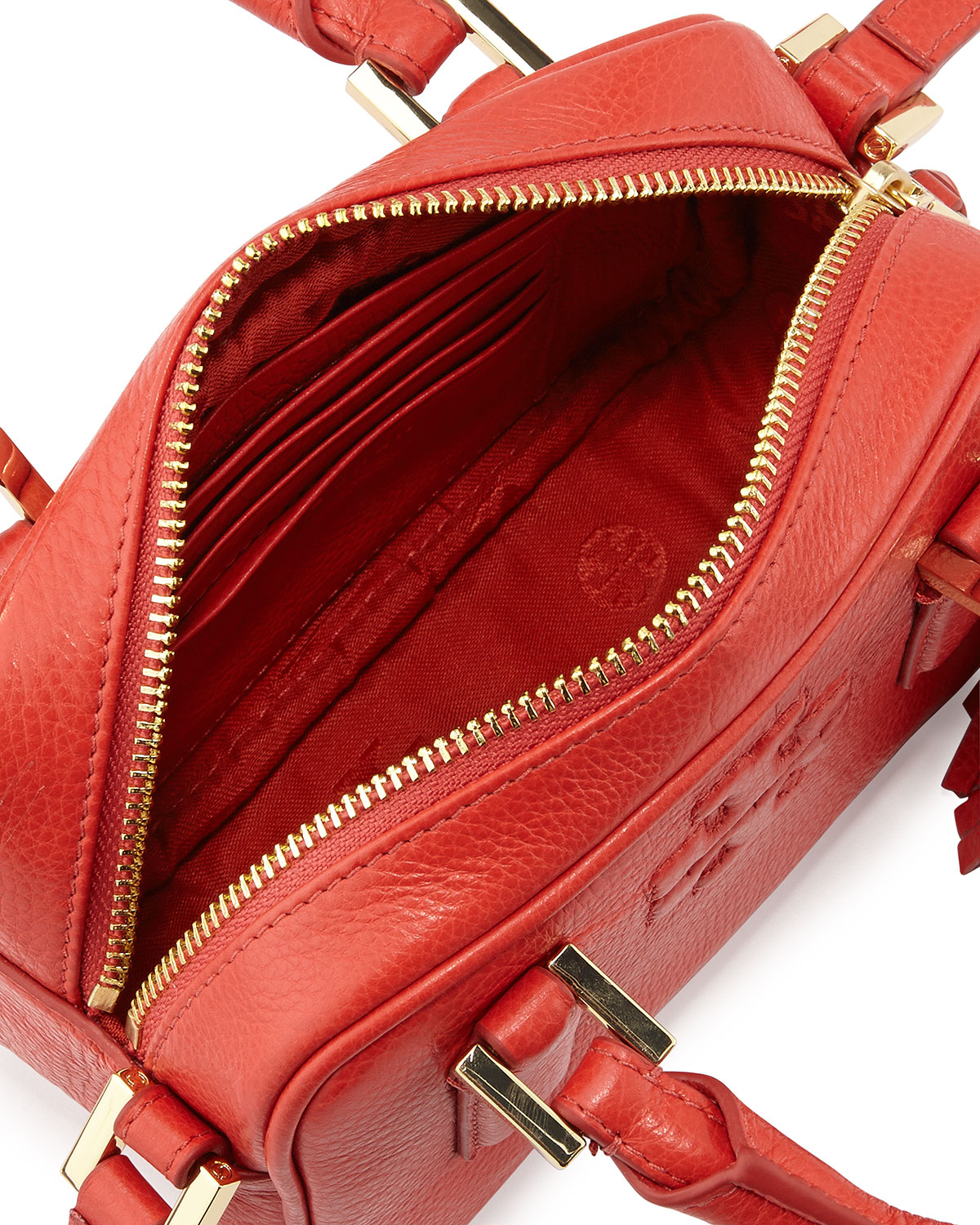 Lyst Tory burch Thea Mini Crossbody Satchel Bag in Red