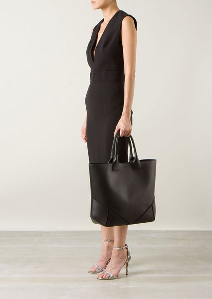 Givenchy Black Leather Tote Bag in Black | Lyst