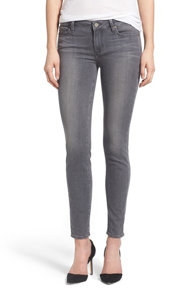 Paige Transcend Verdugo Ankle Ultra Skinny Jeans in Black | Lyst