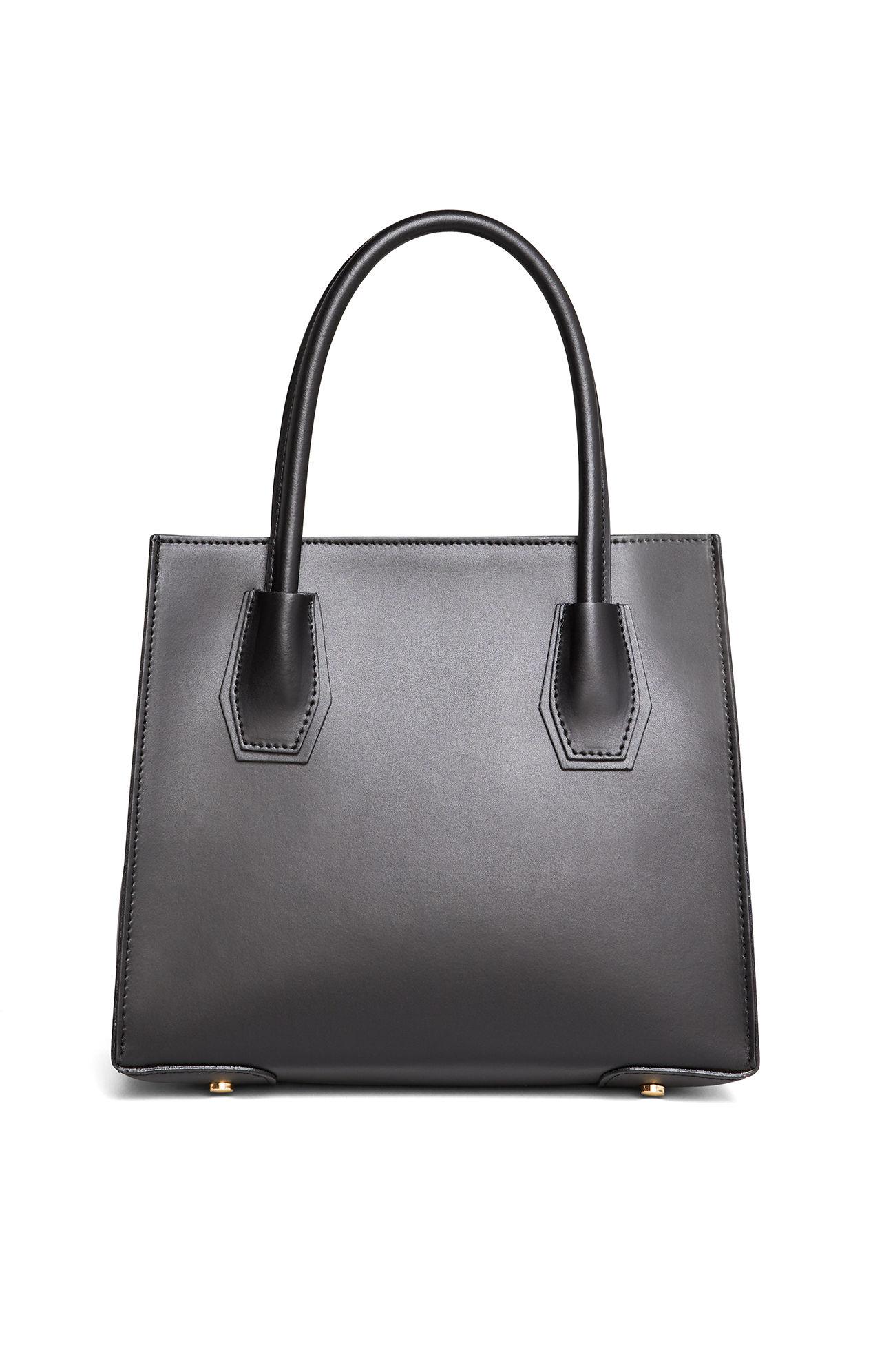 Lyst Bcbgmaxazria Bcbg Sophia Leather Tote In Black View Fullscreen