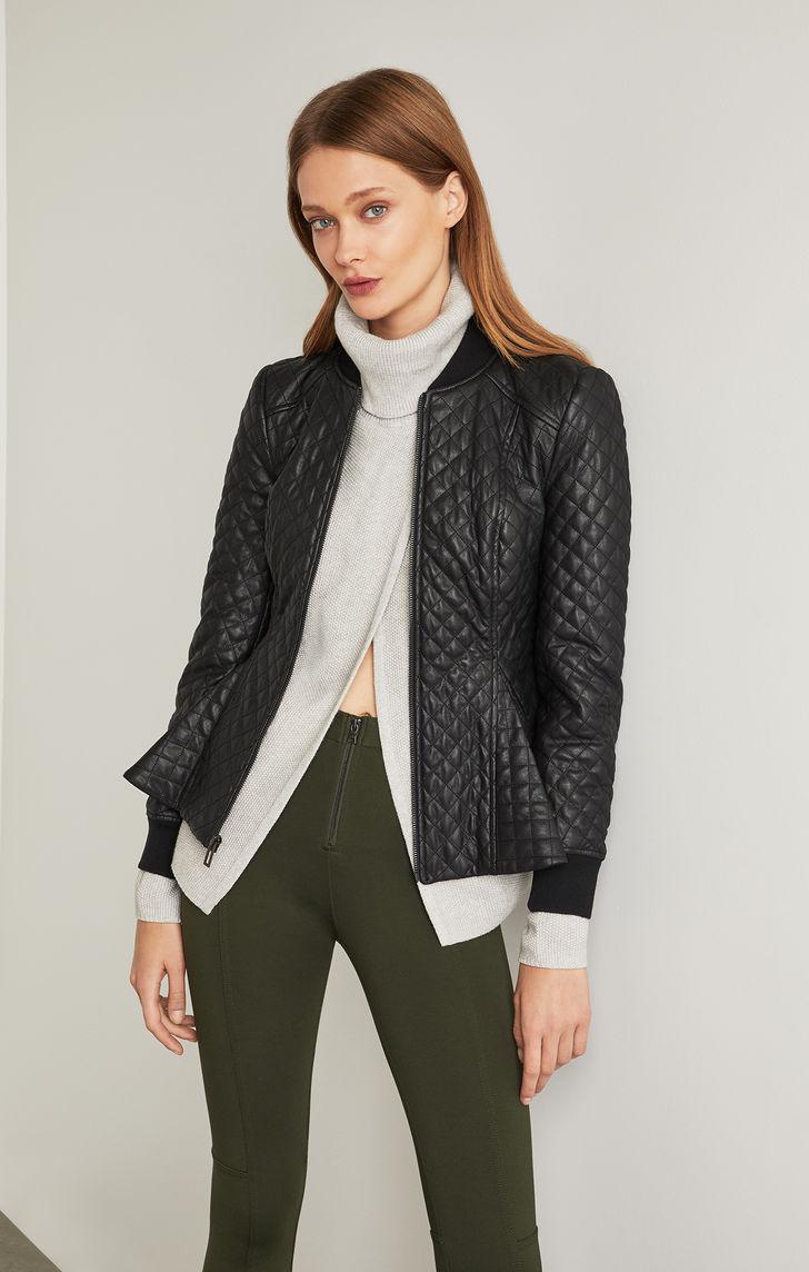 Lyst Bcbgmaxazria Charles Faux Leather Quilted Jacket In Black Gallery Previously Sold At Bcbgmaxazria Women S Alpha Industries Ma1 Vinyl Jackets