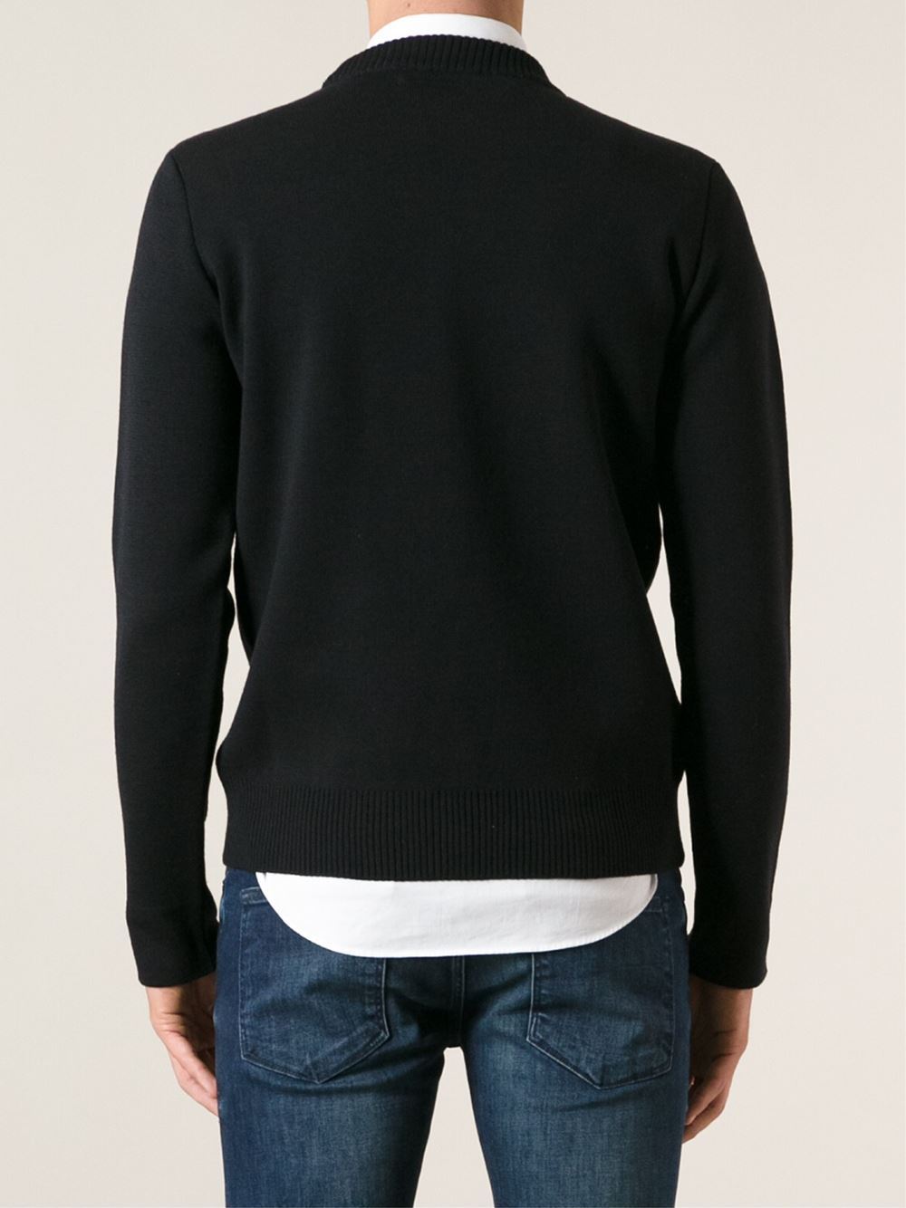 Download Lyst - AMI Mock Neck Sweater in Black for Men