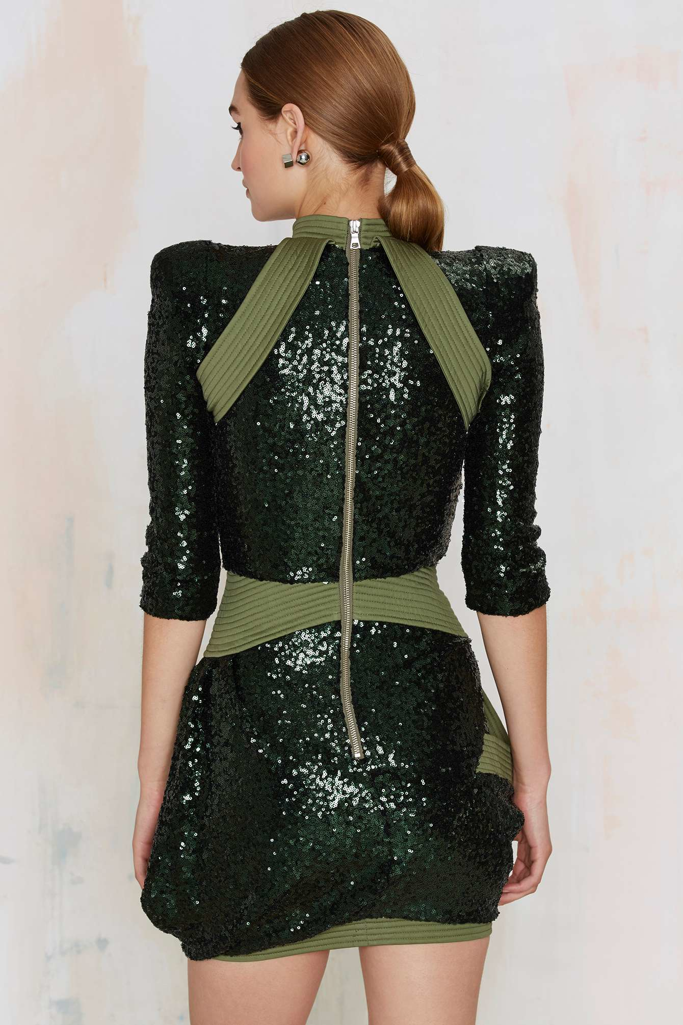 Zhivago The Risen One Sequin Dress in Green Lyst