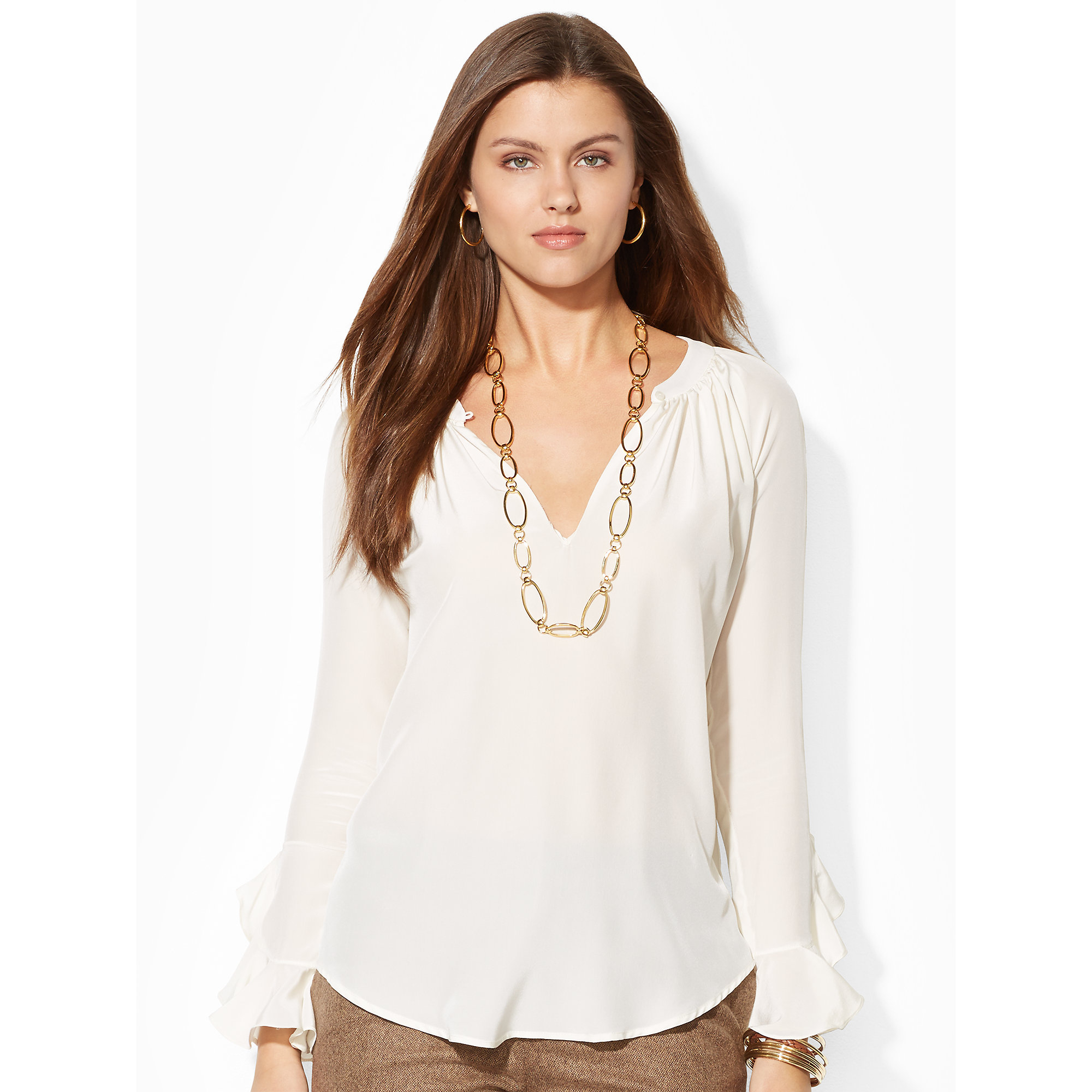 lauren white blouse