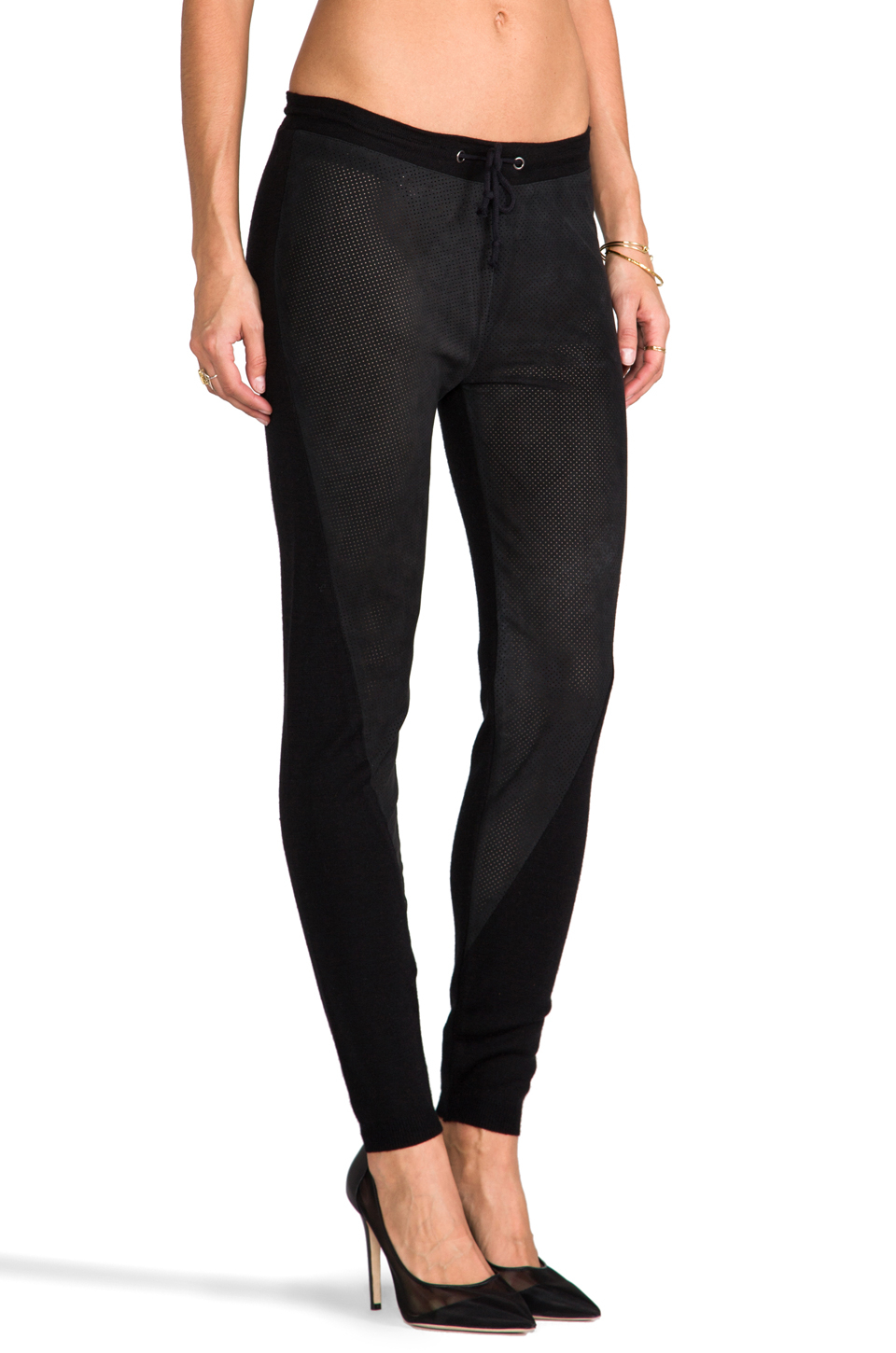 womens suede pants