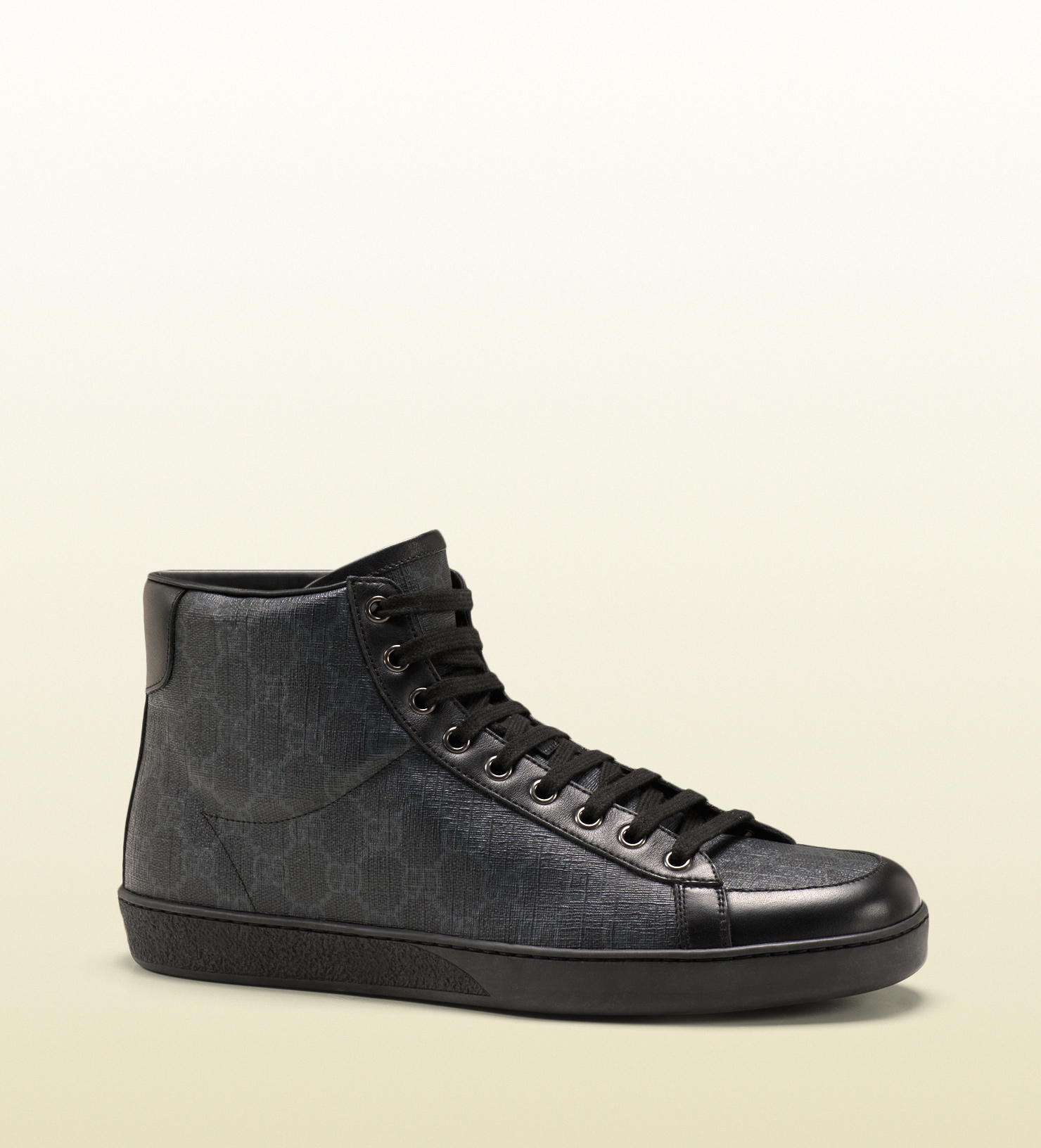 Lyst - Gucci Gg Supreme Canvas High-top Sneaker in Black for Men