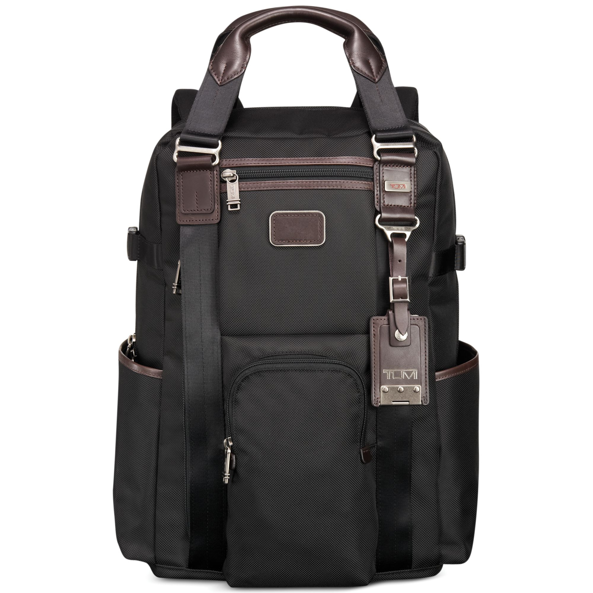 Tumi Alpha Bravo Lejeune Backpack Tote in Black for Men (Hickory) | Lyst