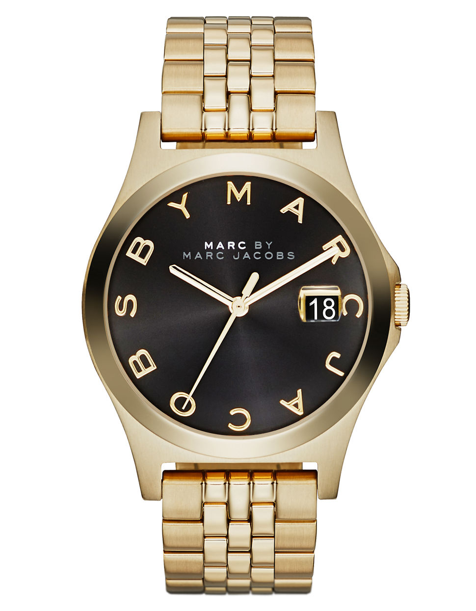 Marc by marc jacobs Mens The Slim Stainless Steel Bracelet Watch in ...