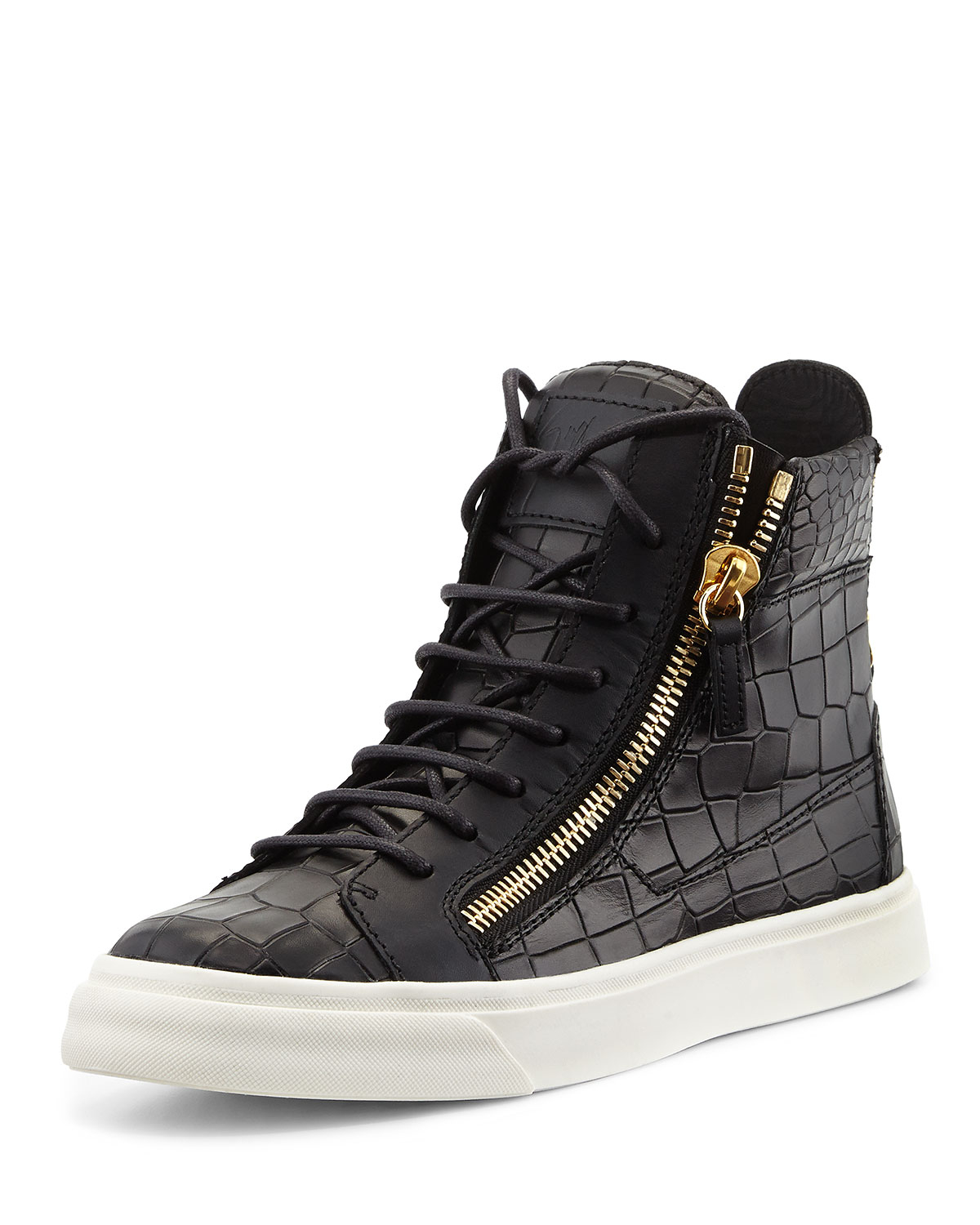 giuseppe zanotti spiked platform sneakers