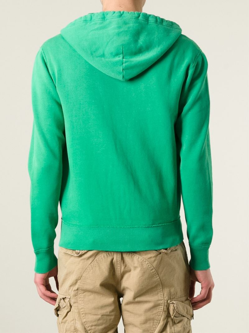 Lyst - Polo Ralph Lauren Embroidered Logo Hoodie in Green for Men