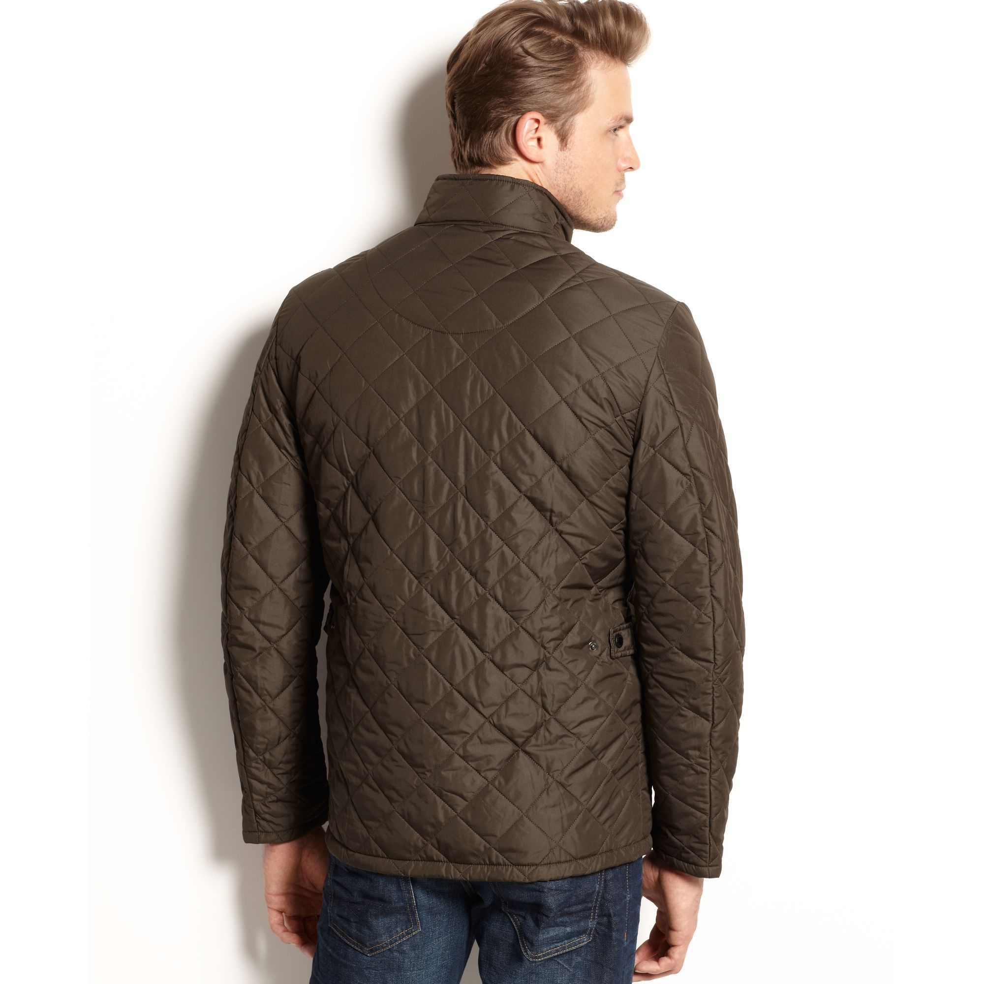 Barbour Chelsea Sport Quilted Jacket in Green for Men | Lyst