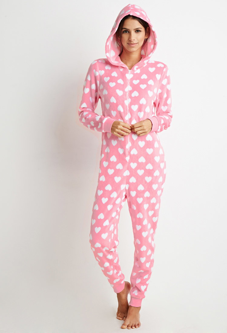 heart print jumpsuit