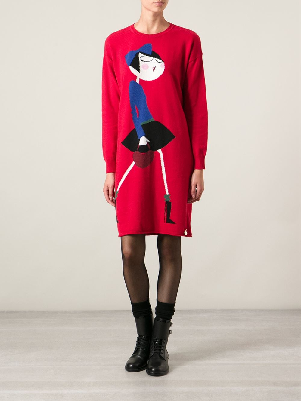 moschino red dress