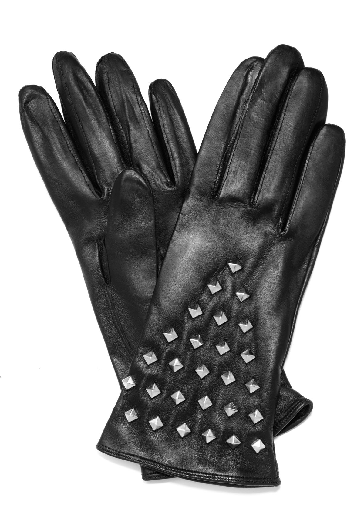 Milly Studded Gloves in Black Lyst