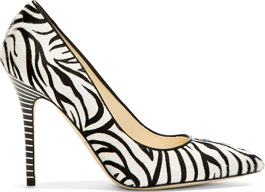 black and white zebra print shoes