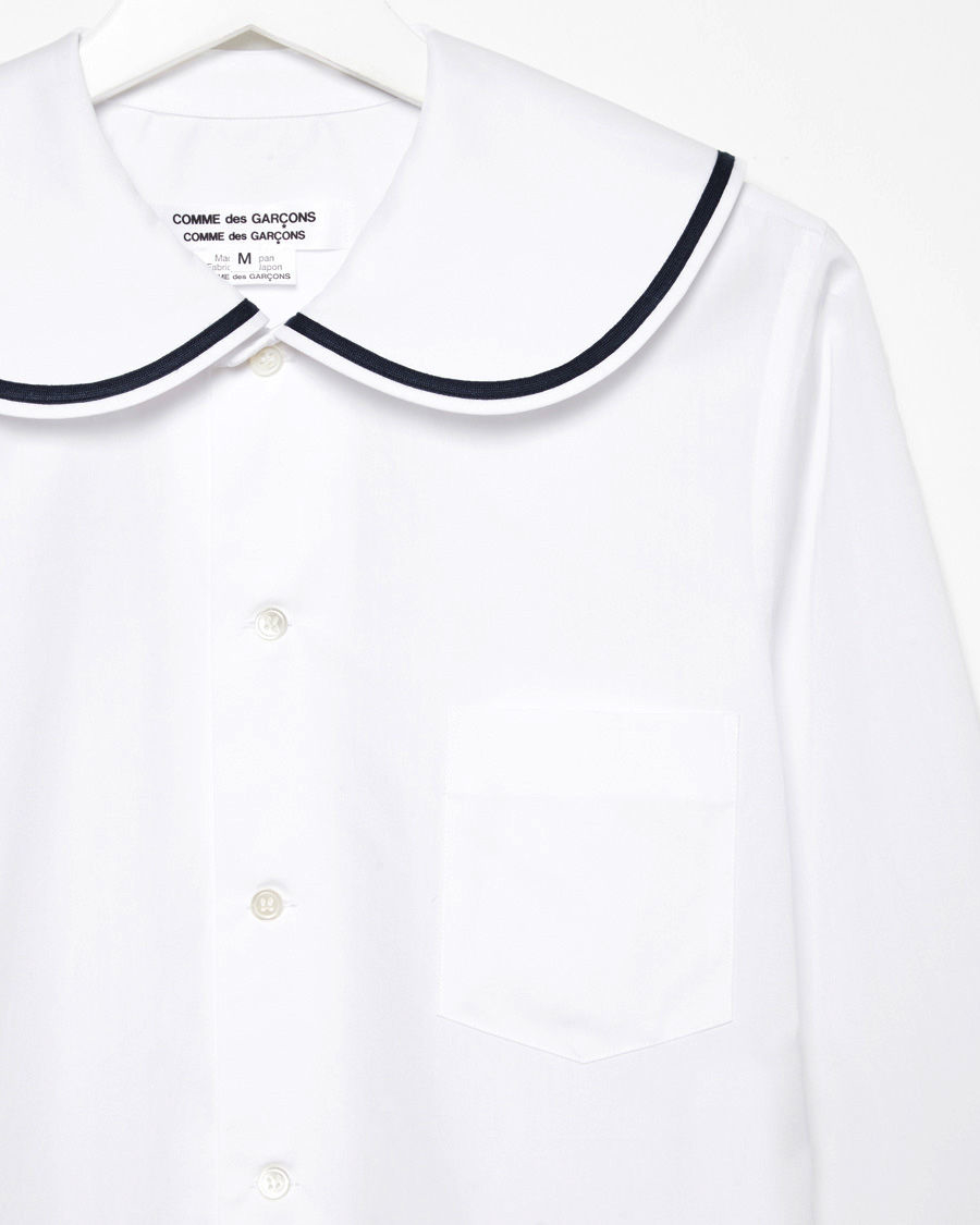 comme des garcons white dress