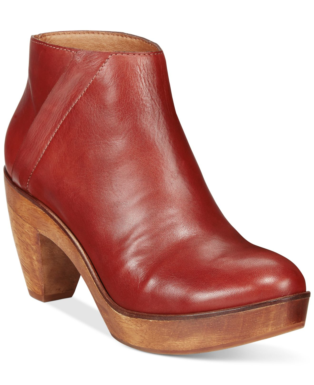 wooden platform booties