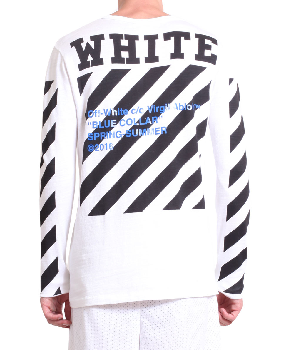 Off-white c/o virgil abloh Logo Cotton T-shirt in White for Men (Bianco ...