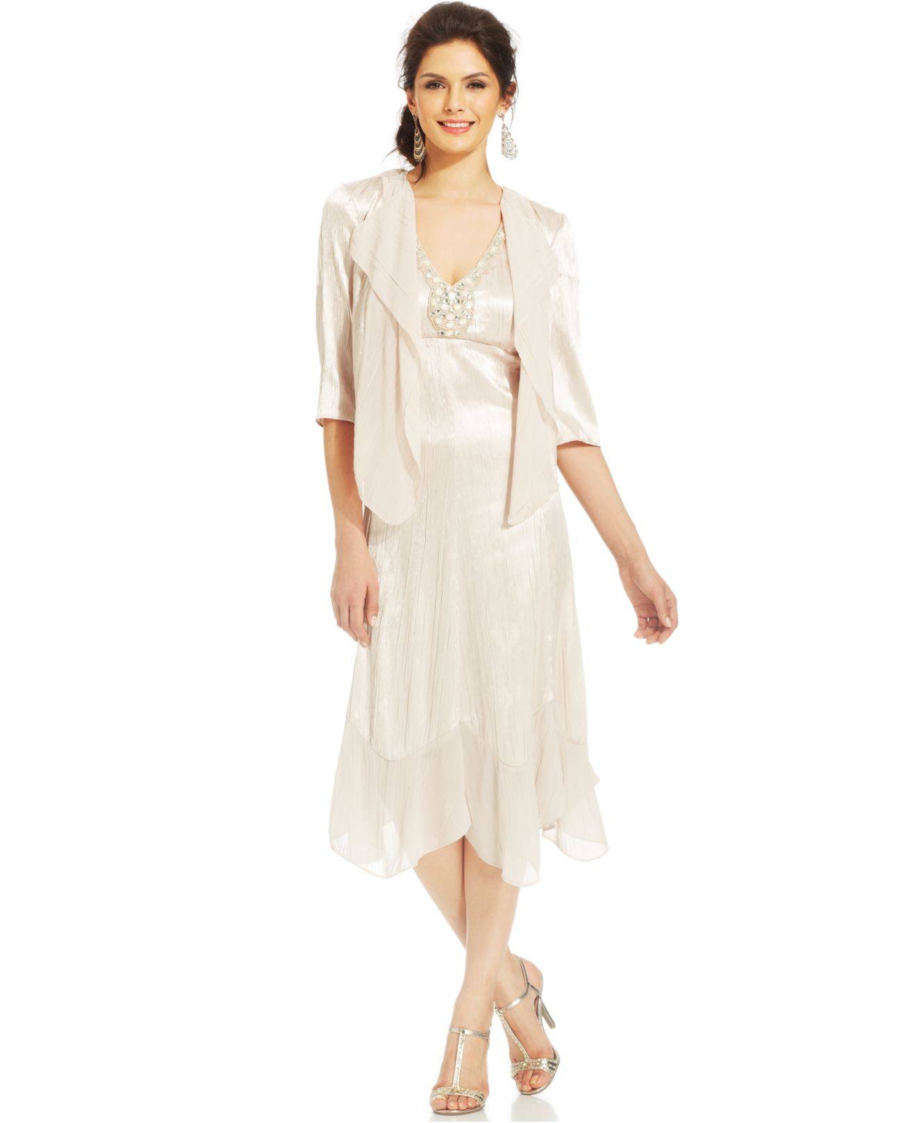 Alex Evenings Tea Length Dress