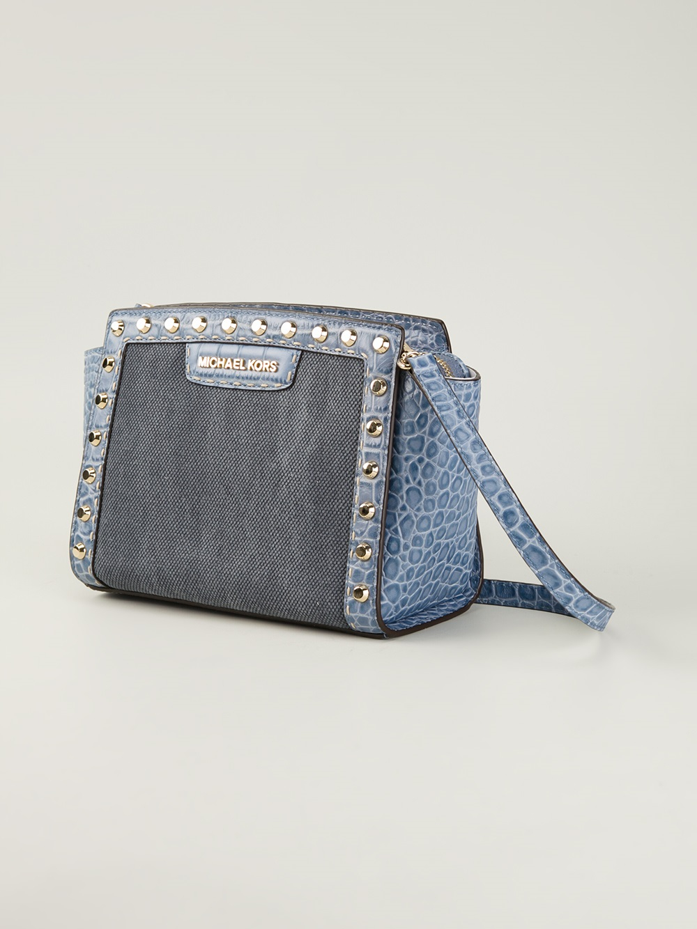 michael kors small blue crossbody